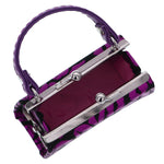 Purple Kiss Lips Mini Kisslock Wallet