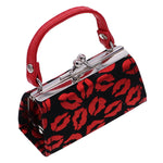 Red Kiss Lips Mini Kisslock Wallet